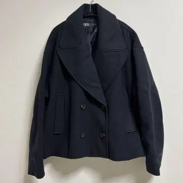 [ ZARA 새상품급 ] 네이비 숏 P코트