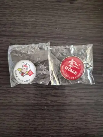 오사카 간사이 엑스포 연 파빌리온 핀 배지 2종 세트