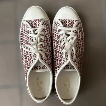 Converse 체크 무늬 로우컷 스니커즈