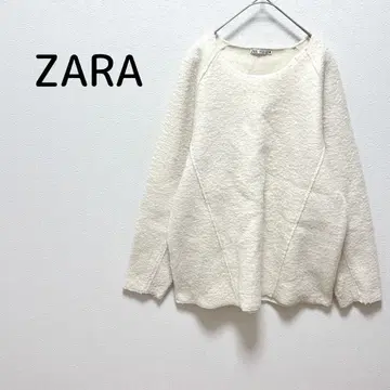 ZARA 보아풍 복슬복슬 상의 크림 L 루즈핏 심플 고급