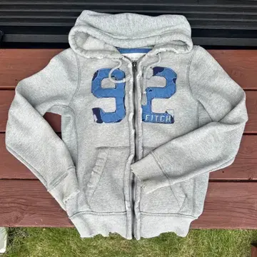 그레이 프론트 지퍼 후드티 92 FITCH