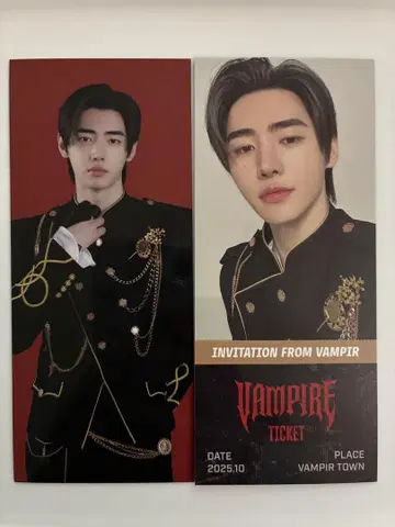 ENHYPEN world vampire basic 성훈 티켓
