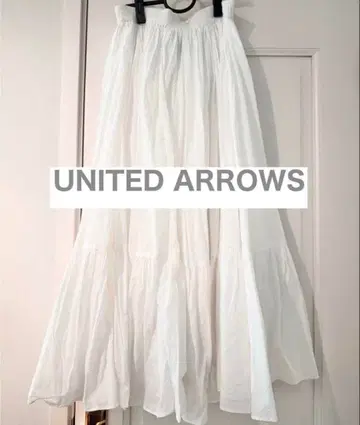 UWCS 코튼 티어드 맥시 스커트