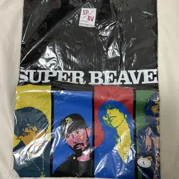SUPER BEAVER 팝 아트 T셔츠 블랙 M