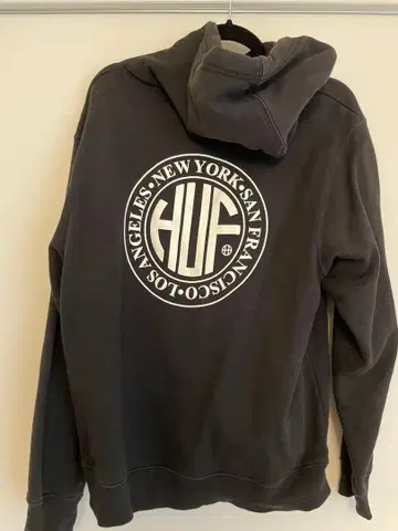 HUF 블랙 후드티