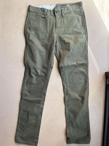 새상품급 VOLCOM 올리브 그린 치노 팬츠 29