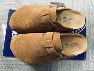 BIRKENSTOCK 스웨이드 클로그 샌들 37