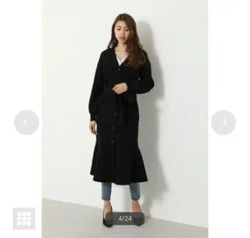 택 포함 미사용 새상품 리엔다 mermaid Knit cardigan