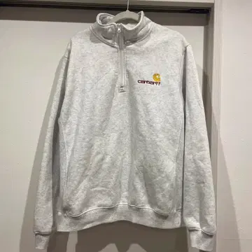 carhartt 그레이 하프 지퍼 맨투맨 XL