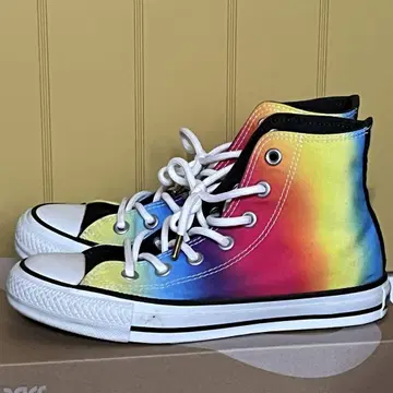 Converse All Star 하이컷 레인보우 타이다이