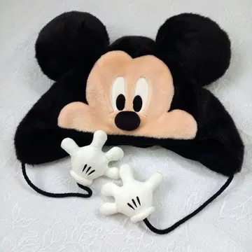 디즈니 미키마우스 복슬복슬 모자 손 포함
