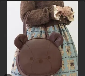 미개봉 새상품 axes femme kawaii 곰 모양 토트백 브라운