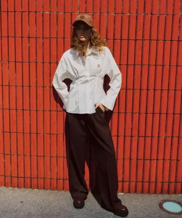 POLO x VIS 스트라이프 긴팔 셔츠 F 사이즈
