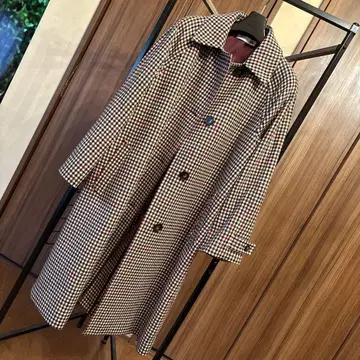 JW ANDERSON x UNIQLO 체크 무늬 트렌치코트