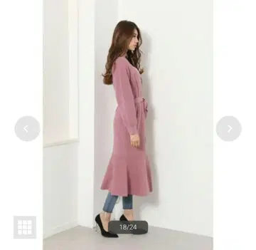 택 포함 미사용 새상품 리엔다 mermaid Knit cardigan