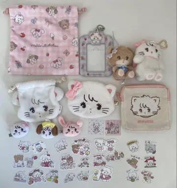 mikko 무스 묶음 판매 파우치 스티커 앞머리 클립 봉제 인형