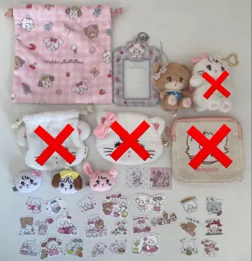 mikko 무스 묶음 판매 스티커 앞머리 클립 봉제 인형