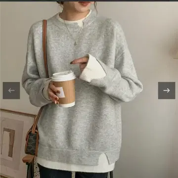 abeliie faux layered knit tops 니트