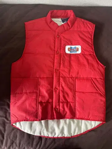 90s HILTON 액티브 어패럴 레드 베스트 L