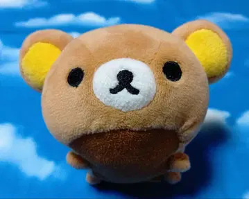 리락쿠마 모찌후와 누워있는 봉제 인형 마스코트