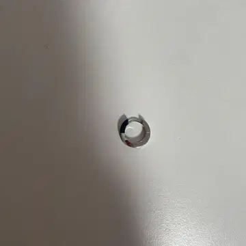 실버 파랑 링 귀걸이