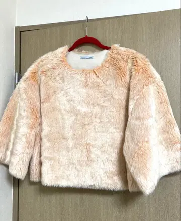 ZARA 자라 복슬복슬 니트 핑크