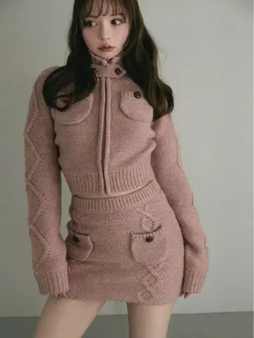 ANDMARY Snow knit set up