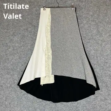 Titilate Valet 플레어 스커트 화이트/그레이/블랙