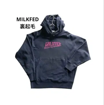 새상품급/ MILKFED 밀크페도 풀오버 후드티 속기모 네이비
