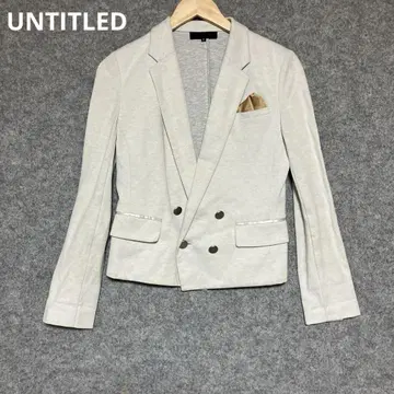 UNTITLED 라이트 그레이 더블 브레스트 테일러드 자켓
