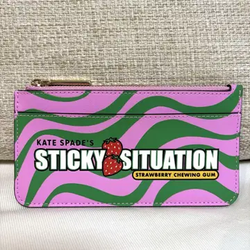 새상품급 kate spade 케이트 스페이드 카드 케이스 지갑 스트로베리