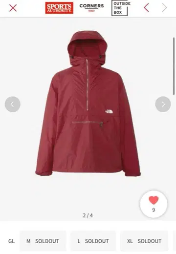COMPACT ANORAK 나일론 THE NORTHFACE