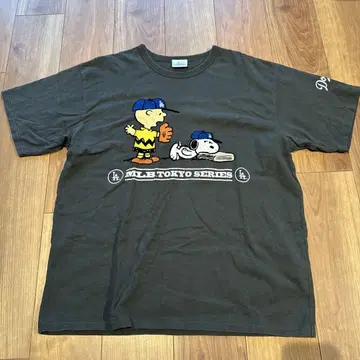 PEANUTS 별주 MLB 베이스볼 프린트 T셔츠