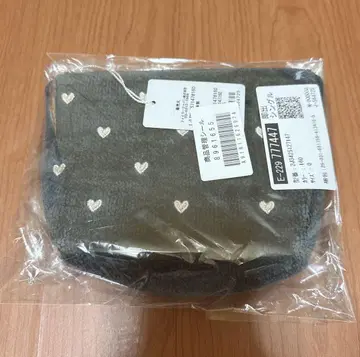 러브러리 바이 페이러 러브러리 하트 보트형 파우치 M 그레이