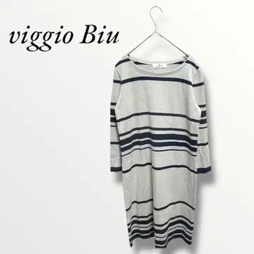 Viaggio Blu 비아죠 블루 니트 무릎 기장 원피스 그레이