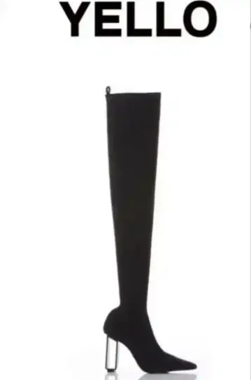 YELLOW TOKYOBLACK 블랙 니하이 부츠