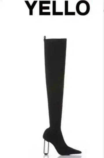 YELLOW TOKYOBLACK 블랙 니하이 부츠