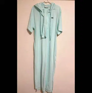 LACOSTE 후드 부착 롱 셔츠 원피스 XS