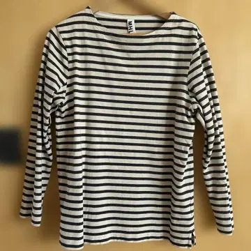 MHL. 보더 7부 소매 티셔츠 L 사이즈