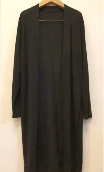 theory luxe 워셔블 롱 가디건 짙은 그레이