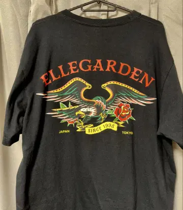 ELLEGARDEN EAGLE 티셔츠 (블랙) XL 사이즈