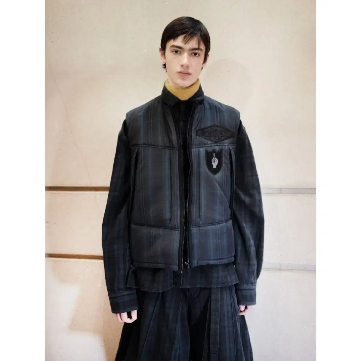 24FW Sacai x Gonz Vest Layered Shirt Jacket