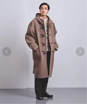 유나이티드 애로우즈 트리플 크로스 더플 코트