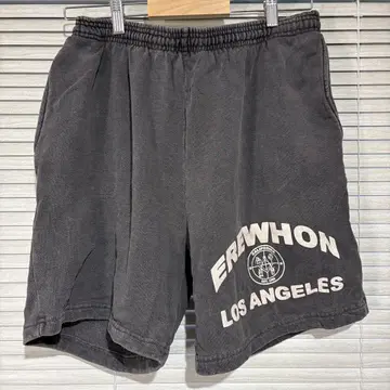 ERWHON LOS ANGELES 블랙 숏팬츠