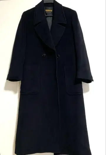 MAZZINI 더블 브레스트 롱 코트