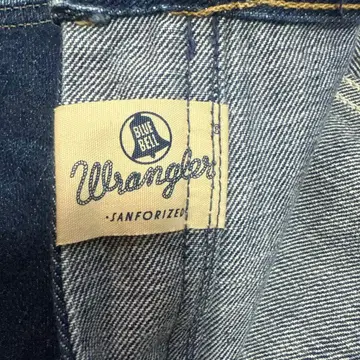 11월 한정판 랭글러 블루벨 블루 스트레이트 청바지 프론트 지퍼