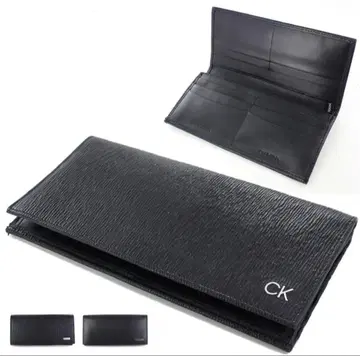 Calvin Klein 블랙 가죽 장지갑