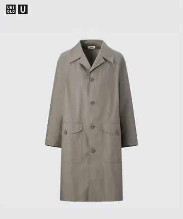 UNIQLO U 오버사이즈 스텐카라 코트 그레이 M