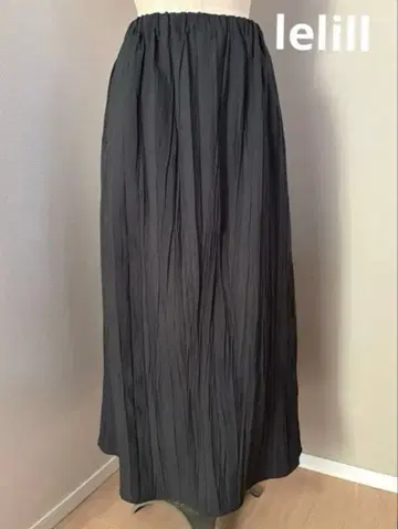 lelill 레릴 플리츠 롱 스커트 트래블 스커트