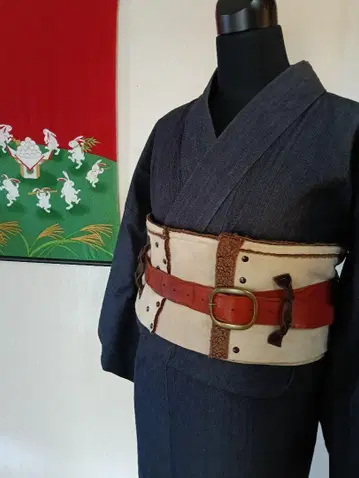복슬복슬 기모노 오비